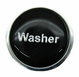 GG Washer Knob for Peterbilt Kenworth Freightliner Black w/Silver Letters #96310