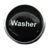 GG Washer Knob for Peterbilt Kenworth Freightliner Black w/Silver Letters #96310
