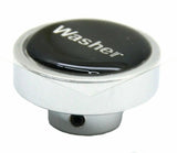 GG Washer Knob for Peterbilt Kenworth Freightliner Black w/Silver Letters #96310