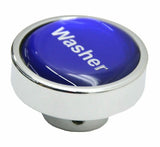 GG Dash Control Knob Washer Blue w/ Silver Letters 1" Sticker Chrome #96311 Each