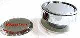 Washer Knob for Peterbilt Kenworth Freightliner Silver w/ Red Letters GG#96316