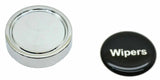 GG Wipers Knob for Peterbilt Kenworth Freightliner Black w/Silver Letters #96320