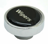GG Wipers Knob for Peterbilt Kenworth Freightliner Black w/Silver Letters #96320