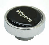 GG Wipers Knob for Peterbilt Kenworth Freightliner Black w/Silver Letters #96320