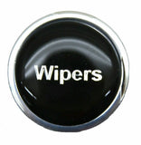 GG Wipers Knob for Peterbilt Kenworth Freightliner Black w/Silver Letters #96320