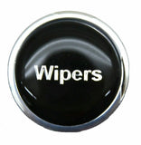 GG Wipers Knob for Peterbilt Kenworth Freightliner Black w/Silver Letters #96320