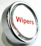 GG Wipers Knob for Peterbilt Kenworth Freightliner Silver w/ Red Letters #96326