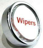 GG Wipers Knob for Peterbilt Kenworth Freightliner Silver w/ Red Letters #96326