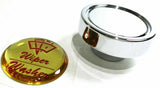Knob Wiper/Washer Control Chrome Aluminum Gold w/ Red Block Letters GG#96582 Ea