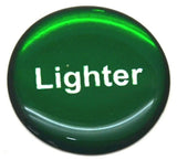 Cigarette Lighter Knob for a 7/8" Socket Green/Silver Block Letters GG#96653