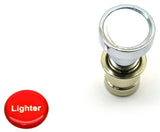 Cigarette Lighter Knob for a 7/8" Socket Red/Silver Block Letters GG#96655