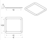 Exterior Daylight Door View Window Trim for Kenworth W900/T800/T660/T600 GG97555