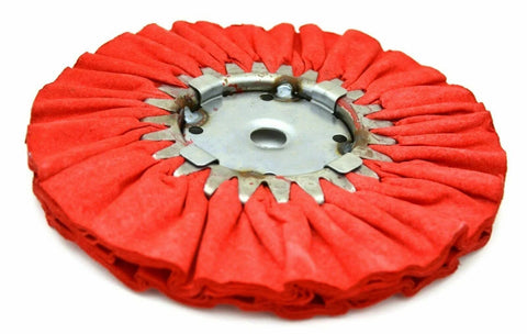 GG Treated Airway Buffing Wheel Red 5/8" Center 16 Ply Cutting Stainless #98151