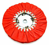 GG Treated Airway Buffing Wheel Red 5/8" Center 16 Ply Cutting Stainless #98151