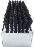 Chrome Aluminum 7-1/2" (L) x 2-5/8" (H) x 3" (D) Boot Caddie Black Brush GG98990