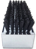 Chrome Aluminum 7-1/2" (L) x 2-5/8" (H) x 3" (D) Boot Caddie Black Brush GG98990