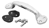 Hood Grab Handle With Gasket & Screws Universal Fit Chrome 8" Long GG#99081 Each