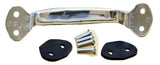 Hood Grab Handle With Gasket & Screws Universal Fit Chrome 8" Long GG#99081 Each