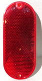 Oblong Reflectors 2 Screw Holes or Tape Mount 4 3/8" Long Red GG#99564 Pair
