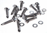Door Sill Mounting Screws for Peterbilt 1987-2001 Chrome Steel GG#99605-12 Pack