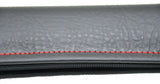 Gear Shifter Stick Cover Black With Red Stitching 18" PVC Vinyl GG#99666 Each
