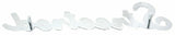 Cutout "Street Rod" Script Chrome Die Cast Stud Mount  7" by 1 1/2" #A6202 Each