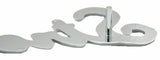 Cut Out "Street Rod" Script Chrome Die Cast Stud Mount  7" by 1 1/2" #A6202 Each