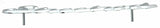 Cut Out "Street Rod" Script Chrome Die Cast Stud Mount  7" by 1 1/2" #A6202 Each