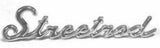 Cut Out "Street Rod" Script Chrome Die Cast Stud Mount  7" by 1 1/2" #A6202 Each