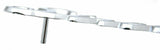 Cut Out "Street Rod" Script Chrome Die Cast Stud Mount  7" by 1 1/2" #A6202 Each
