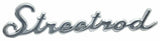 Cut Out "Street Rod" Script Chrome Die Cast Stud Mount  7" by 1 1/2" #A6202 Each
