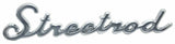 Cut Out "Street Rod" Script Chrome Die Cast Stud Mount  7" by 1 1/2" #A6202 Each