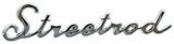 Cut Out "Street Rod" Script Chrome Die Cast Stud Mount  7" by 1 1/2" #A6202 Each