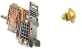 Semi Truck Hat Pin Tie Tack "International" Painted Metal Stud Mount BJ661-TT