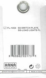HTS Switch Plate for Freightliner Load Lights Stainless Steel Engraved #FL-1004