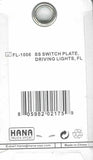 HTS Switch Plate for Freightliner Driving Lights Stainless Engraved #FL-1006