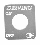 HTS Switch Plate for Freightliner Driving Lights Stainless Engraved #FL-1006