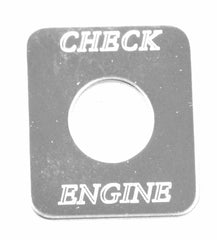 HTS Switch Plate for Freightliner Check Engine Stainless Steel Engraved #FL-1007