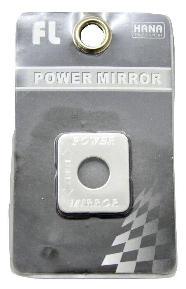 HTS Switch Plate for Freightliner Power Mirror Stainless Steel Engraved #FL-1011