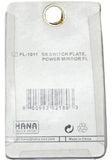 HTS Switch Plate for Freightliner Power Mirror Stainless Steel Engraved #FL-1011