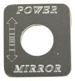HTS Switch Plate for Freightliner Power Mirror Stainless Steel Engraved #FL-1011