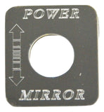 HTS Switch Plate for Freightliner Power Mirror Stainless Steel Engraved #FL-1011