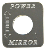 HTS Switch Plate for Freightliner Power Mirror Stainless Steel Engraved #FL-1011