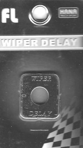 Switch Plate for Freightliner Wiper Delay Stainless Steel Engraved HTS#FL-1012