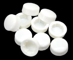 Hex Head Bolt Nut Cover Dome for 1/2" Wrench or Socket White PD1/2-100-10 pieces