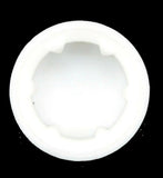Hex Head Bolt Nut Cover Dome for 1/2" Wrench or Socket White PD1/2-100-10 pieces