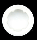 Hex Head Bolt Nut Cover Dome for 1/2" Wrench or Socket White PD1/2-100-10 pieces