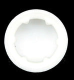 Hex Head Bolt Nut Cover Dome for 1/2" Wrench or Socket White PD1/2-100-10 pieces