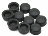 Hex Head Bolt Nut Cover for 1/2" Wrench or Socket Black PD#1/2-180 Set of 10