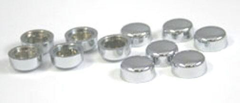 Hex Head Bolt Nut Cover Dome for 1/2" Wrench/Socket Plastic HEXCAP1/2-CHR 10 Pcs
